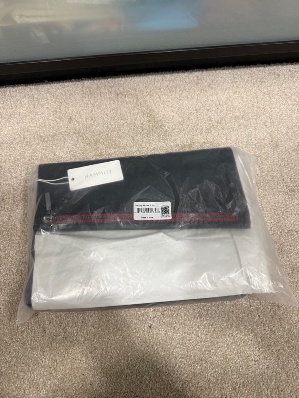 NWT Hammitt VIP Large Black Gunmetal  with Red zipper - Picture 7 of 7